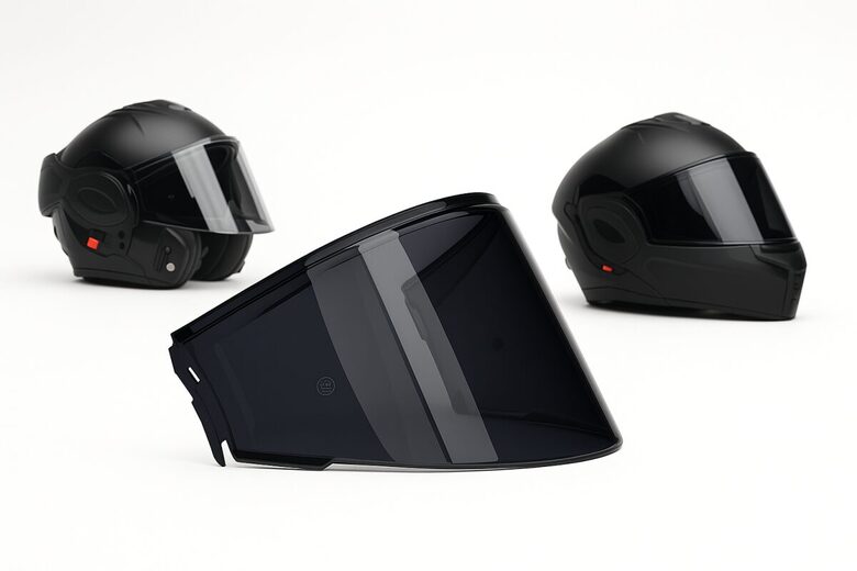 Vito Reverse Flip-Up visor smoke black